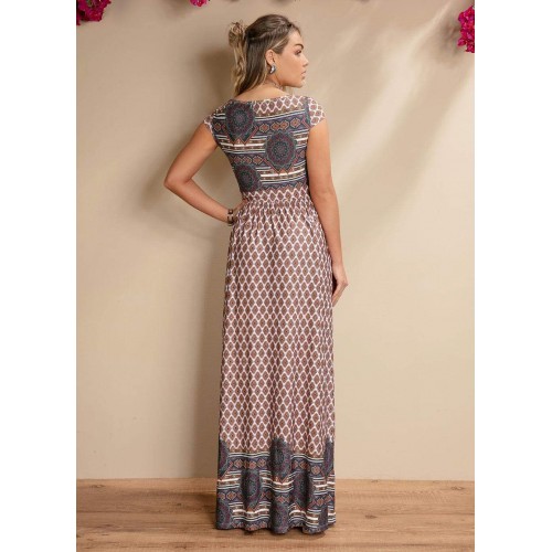 vestido casual chic longo