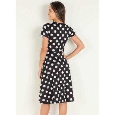 Vestido Poá Midi