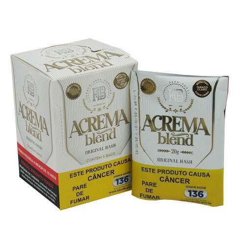 Tabaco Acrema Hash Blend caixa com 5 pacotes