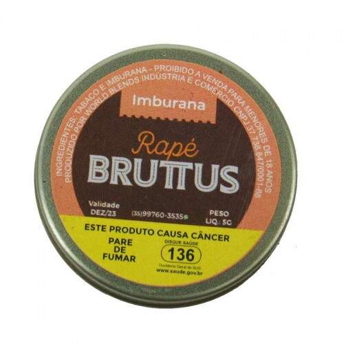 Rapé Bruttus Imburana Lata com 5 gramas Tabacaria Shop Rapé Bruttus Imburana Lata com 5 gramas Tabacaria Shop