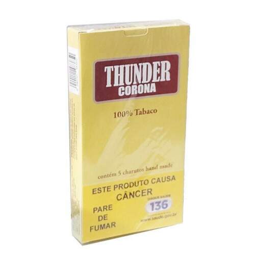 Charuto Thunder Corona Tradicional Medium Filler Caixa com 5
