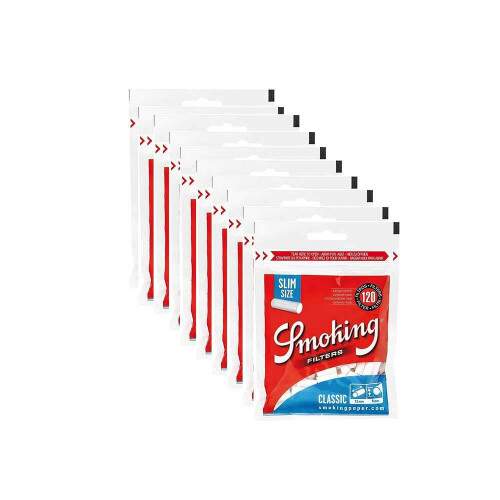 Filtro Smoking Slim Pack com 10 Pacotes