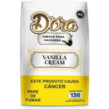 Fumo para cachimbo Dora Vanilla Cream Pacote com 40 gramas
