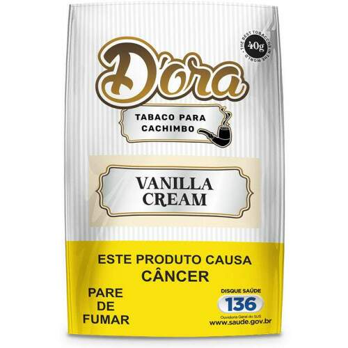 Fumo para cachimbo Dora Vanilla Cream Pacote com 40 gramas