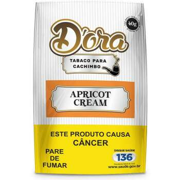 Fumo para cachimbo Dora Apricot Cream Pacote com 40 gramas