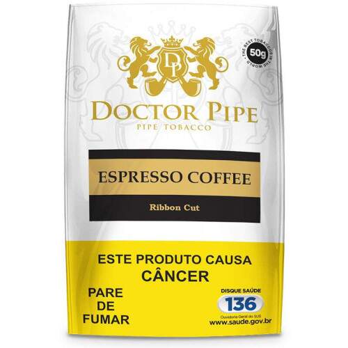 Fumo para cachimbo Doctor Pipe Espresso Coffee Pacote com 50 gramas