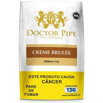 Fumo para cachimbo Doctor Pipe Creme Brule Pacote com 50 gramas