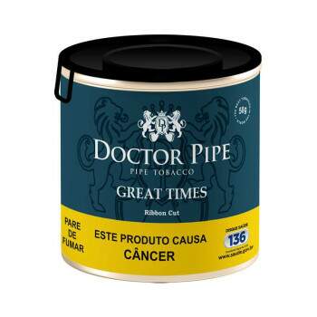 Fumo para cachimbo Doctor Pipe Great Times Ribon Cut Lata com 50 gramas