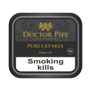 Fumo para cachimbo Doctor Pipe Pure Latakia Flake Cut Lata com 50 gramas
