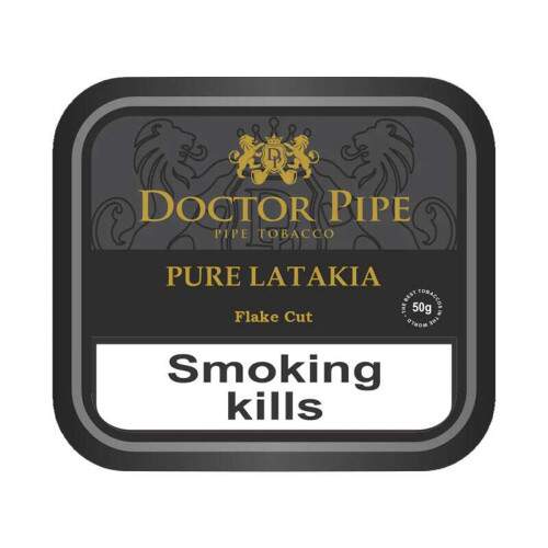 Fumo para cachimbo Doctor Pipe Pure Latakia Flake Cut Lata com 50 gramas