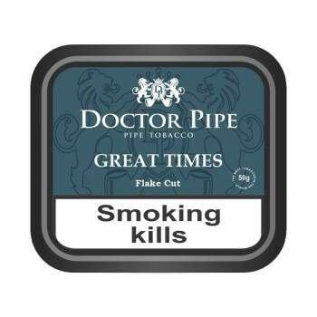 Fumo para cachimbo Doctor Pipe Great Times Flake Cut Lata com 50 gramas