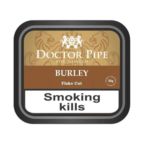 Fumo para cachimbo Doctor Pipe Burley Flake Cut Lata com 50 gramas