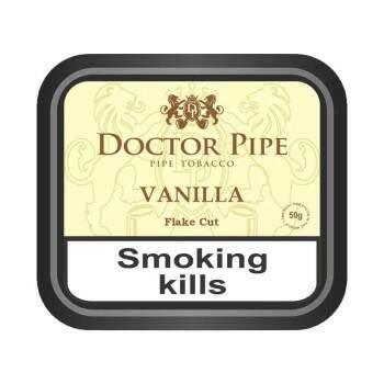 Fumo para cachimbo Doctor Pipe Vanilla Flake Cut Lata com 50 gramas