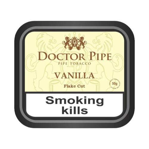Fumo para cachimbo Doctor Pipe Vanilla Flake Cut Lata com 50 gramas