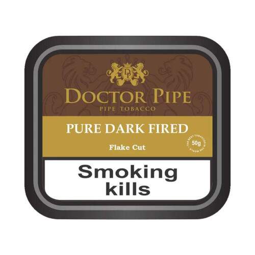 Fumo para Cachimbo Doctor Pipe Pure Dark Fired Flake Cut Lata com 50 gramas