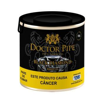 Fumo para cachimbo Doctor Pipe Black Diamond Ribon Cut Lata com 50 gramas