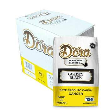 Fumo para cachimbo Dora Golden Black Caixa com 240 gramas