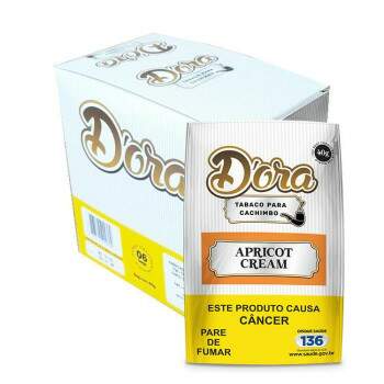 Fumo para cachimbo Dora Apricot Cream Caixa com 240 gramas