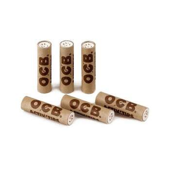 Filtro Ocb Activ Tips Slim Unbleached 7mm caixa com 50
