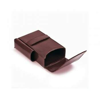 Cigarreira em Couro Marrom Longa