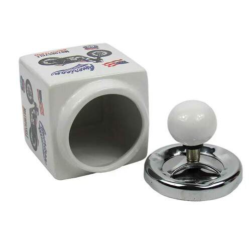 Cinzeiro de Porcelana Quadrado Motorcycle 577