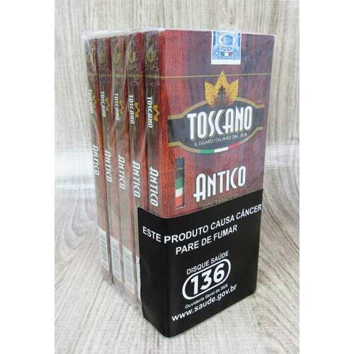 Charuto Toscano Antico pacote com 5 caixas