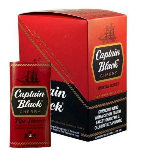 Fumo para Cachimbo Captain Black Cherry caixa com 6 pacotes