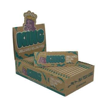 Seda King Paper Brown Unbleached Mini Size caixa com 25