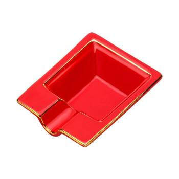 Cinzeiro para Charuto Vermelho em Resina para 1