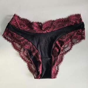 Calcinha Tanga em Modal PRT Carmim Arabesco