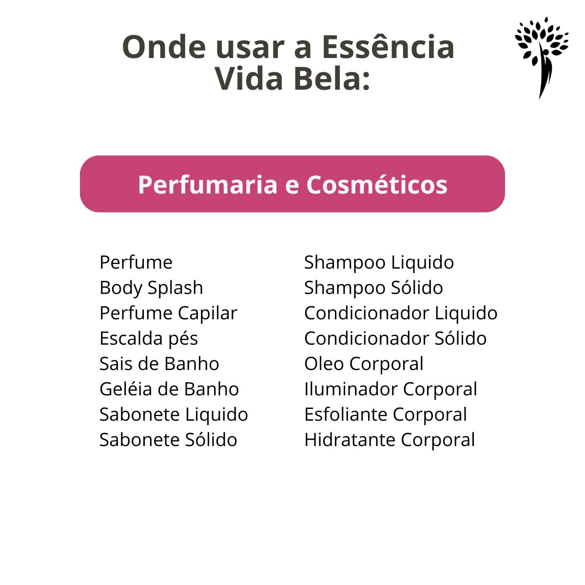 Essência para perfume Vida Bela