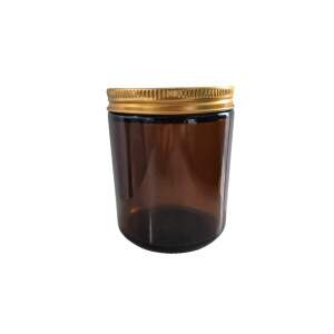 Copo Vela Vidro mbar 230ml com Tampa Dourada