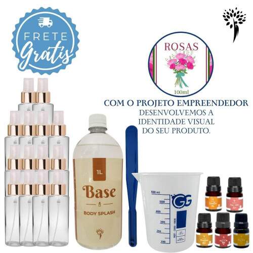 Projeto Empreendedor Body Splash 100ml - Faz 10 unidades