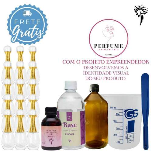 Projeto Empreendedor Perfume Feminino 20ml - Crie 15 Perfumes Inspirao Jadore