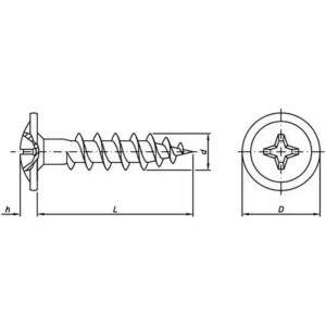Parafuso Chipboard Flangeado Phillips 4,5 x 25