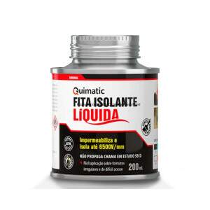 Fita isolante Liquida Quimatic Preta 200ml