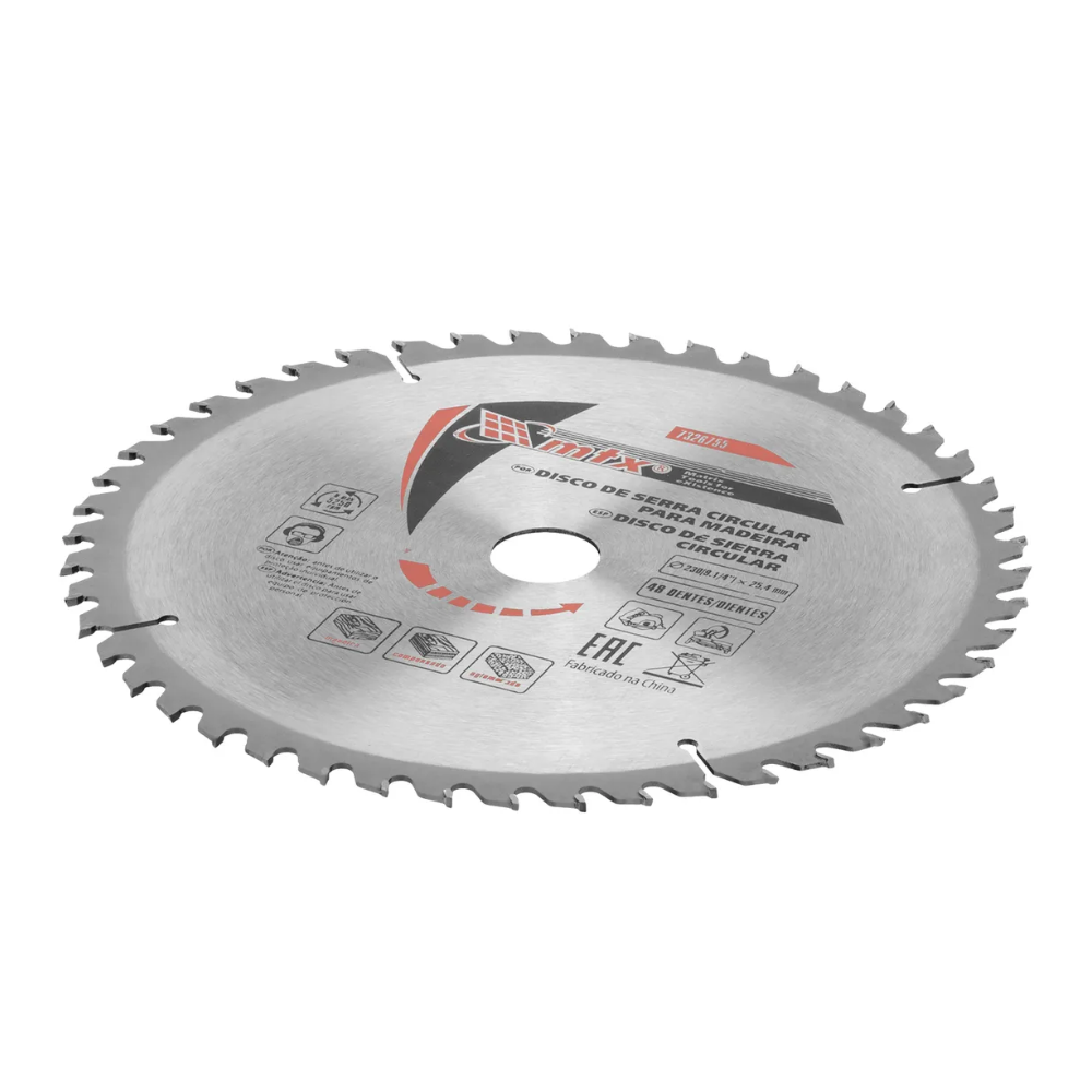 Disco de Serra Circular Com Videa MTX - 9.1/4´´ - 48 Dentes - Cod