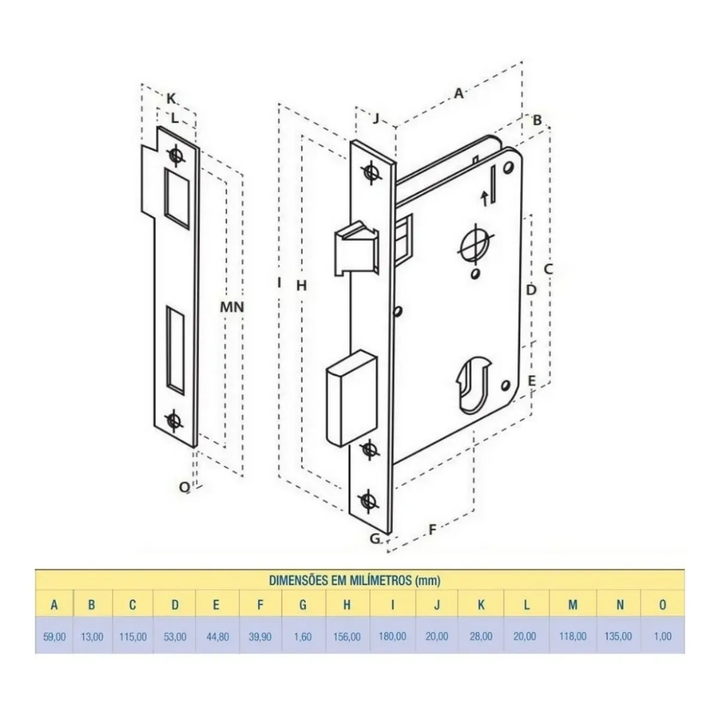Fechadura Aliança Premium Externa - 2600/71