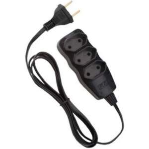 Extensao FC PP 2 x 0,75 - PRETO - 3,0 mts