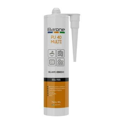 Cola PU Selante PU 40 Branco 400g Barone