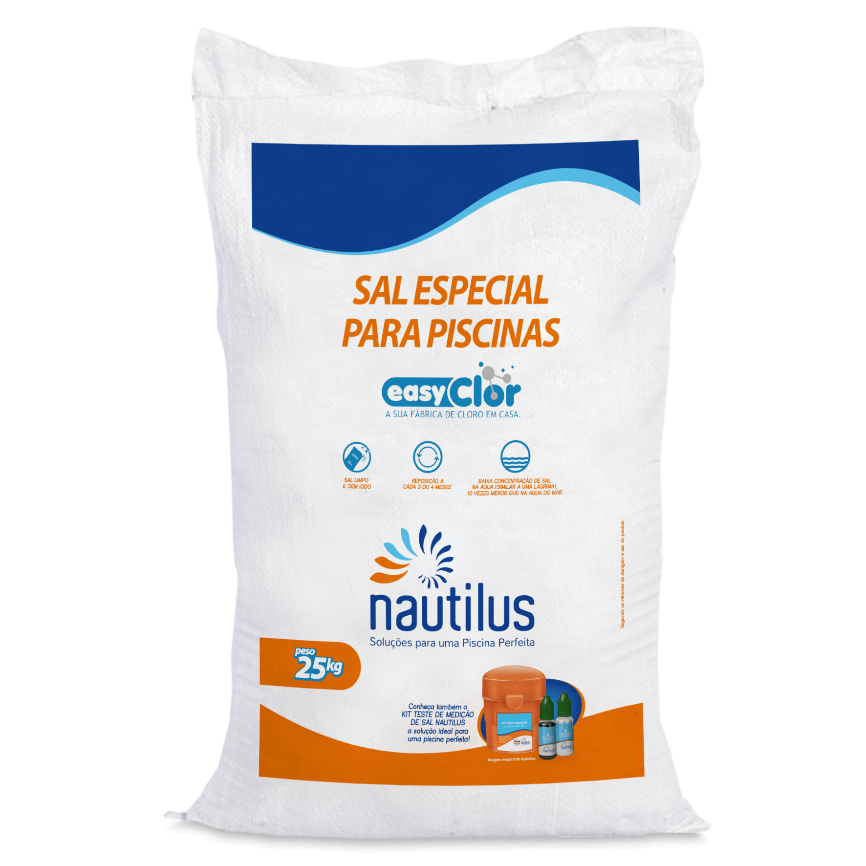 Sal Especial Easy Clor Para Piscinas Nautilus Saco 25kg