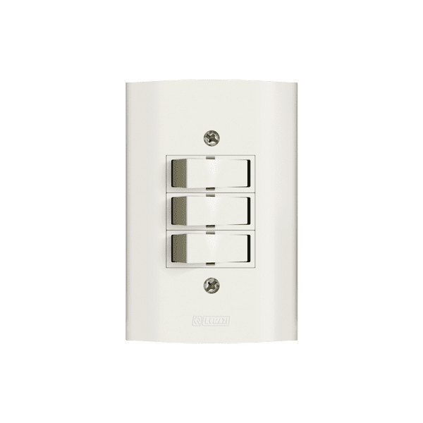 Interruptor Triplo Romazi Dunas Simples 10A 4x2\\\"