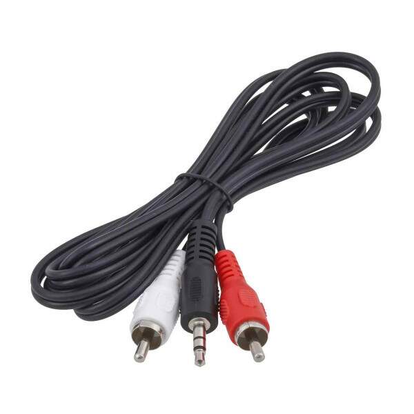Cabo P2 x 2 RCA Macho 1,8m Preto Storm - CBRC0009