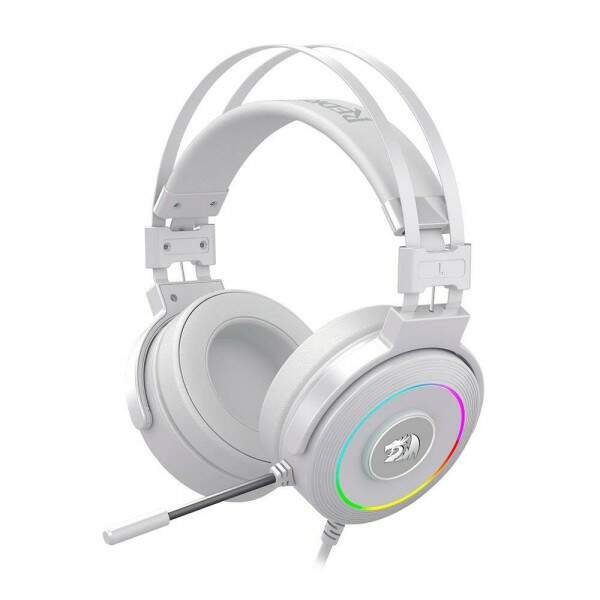 Headset Gamer Redragon Lamia 2 Lunar White RGB Audio 7.1 - H320W-RGB