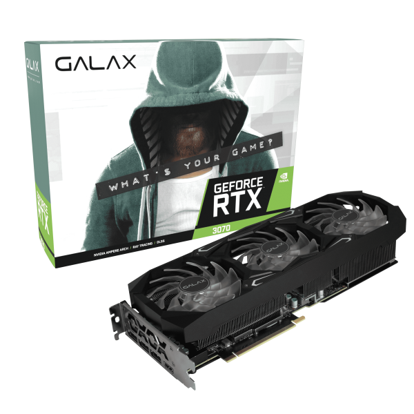 Placa de Vdeo Galax RTX 3070 SG (1-Click OC) 8GB GDDR6 - 37NSL6MD1GNA
