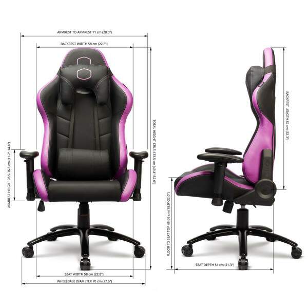 Cadeira Gamer Cooler Master Caliber R2 Cinza - CMI-GCR2-2019G