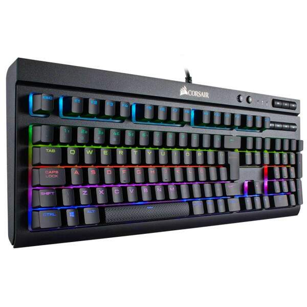 Teclado Mecnico Gamer Corsair K68 RGB Switch Cherry MX Red, ABNT2 - CH-9102010-BR