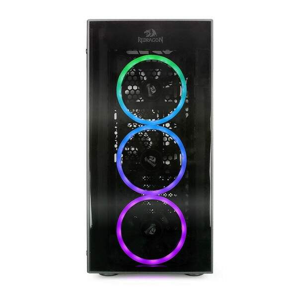 Gabinete Gamer Redragon ThunderCracker Mid Tower C/Fan Preto - GC-605