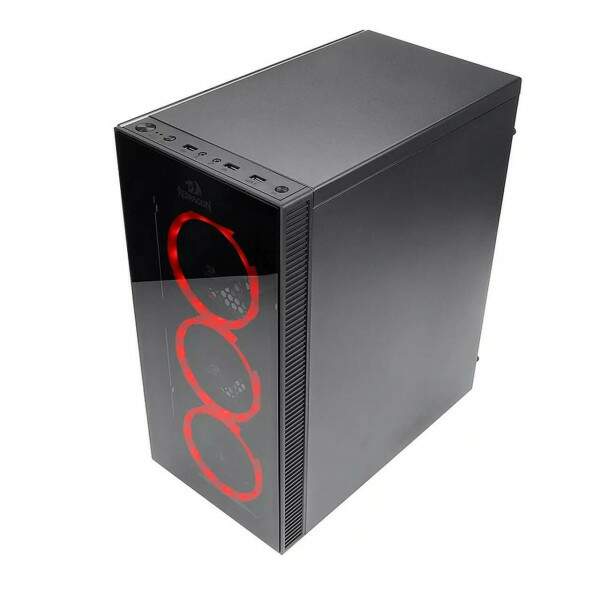 Gabinete Gamer Redragon ThunderCracker Mid Tower C/Fan Preto - GC-605