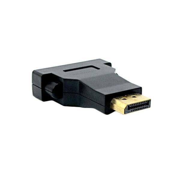 Adaptador DisplayPort Macho para DVI-I Femea PlusCable - ADP-102BK